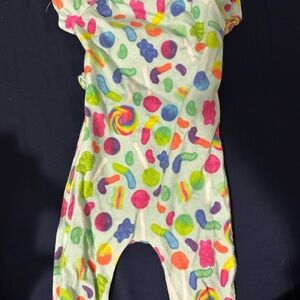 Colorful Candy Print Kids One Piece